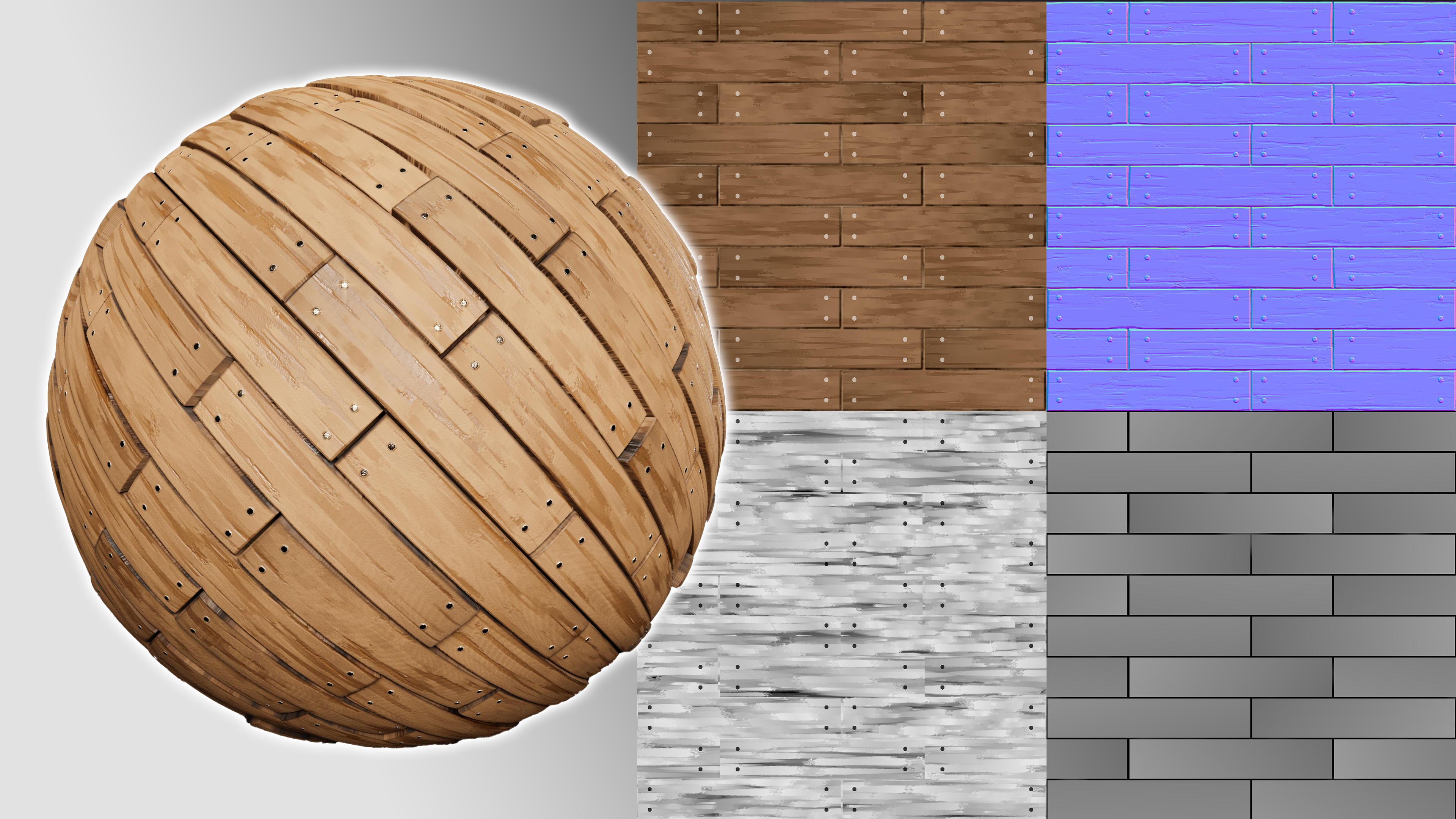Stylized Wooden Boards preview image 2